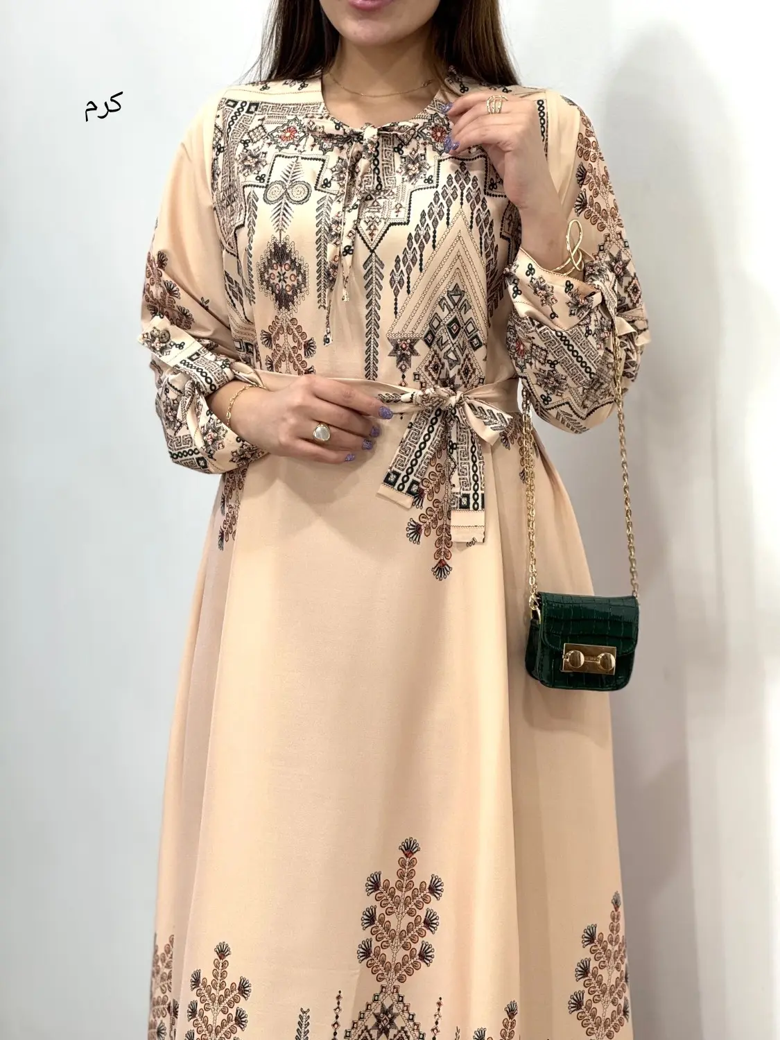 پیراهن بلند سوپر کلوش گل رخ